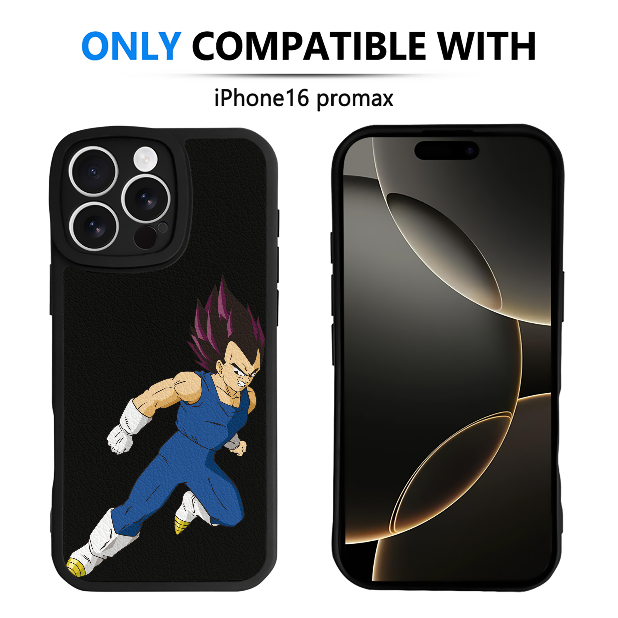 （画像用） ドラゴンボール ベジータ四世（Bejīta Yonsei）DRAGON BALL Vegeta IV 【iPhone 16シリーズ対応】シリコンスマホケース（レザー調） 材質：シリコン